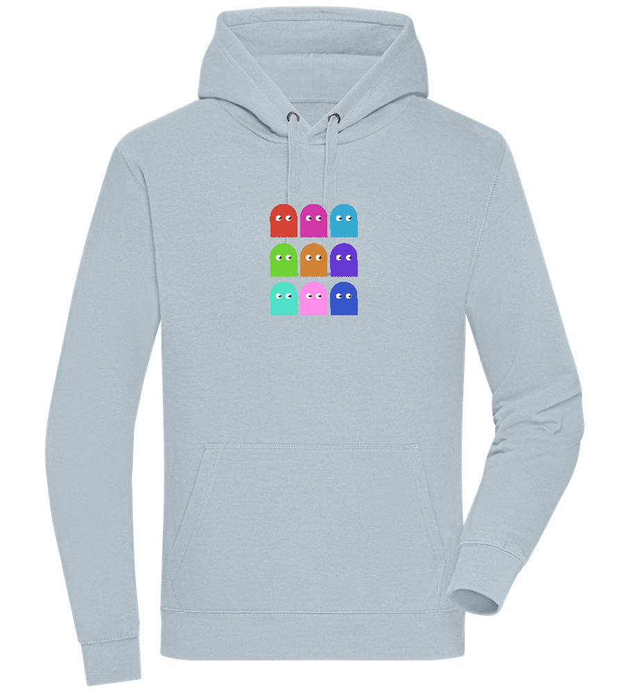 Classic Ghosts Design - Premium unisex hoodie_CREAMY BLUE_front