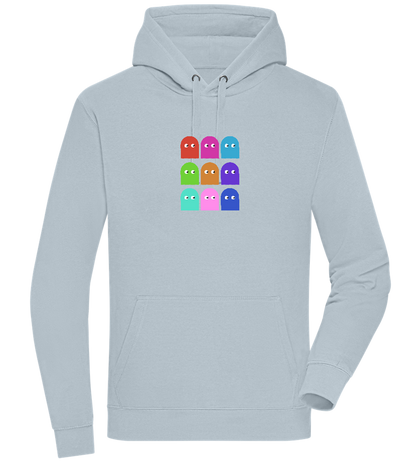 Classic Ghosts Design - Premium unisex hoodie_CREAMY BLUE_front