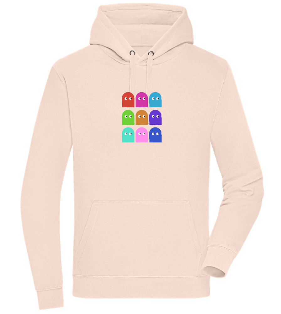 Classic Ghosts Design - Premium unisex hoodie_LIGHT PEACH ROSE_front