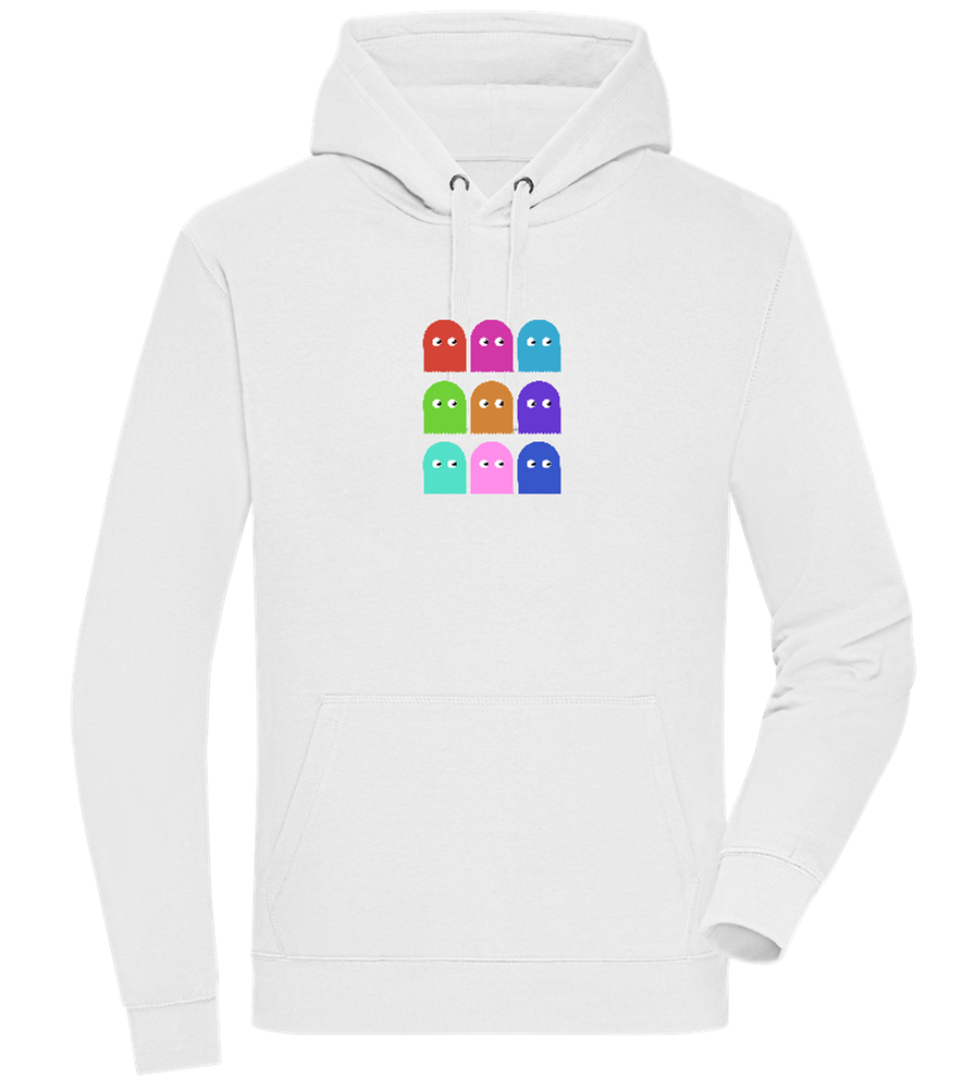 Classic Ghosts Design - Premium unisex hoodie_WHITE_front