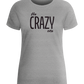 The Crazy One Design - Basic women's fitted t-shirt_ORION GREY_front