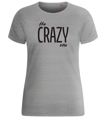 The Crazy One Design - Basic women's fitted t-shirt_ORION GREY_front