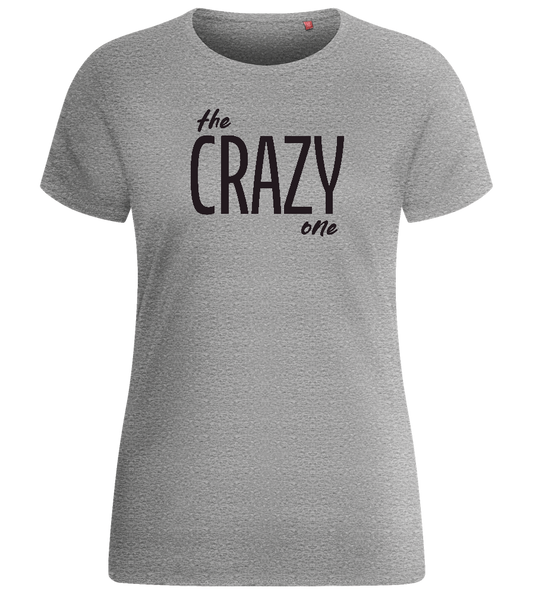 The Crazy One Design - Basic women's fitted t-shirt_ORION GREY_front