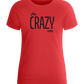 The Crazy One Design - Basic women's fitted t-shirt_RED_front