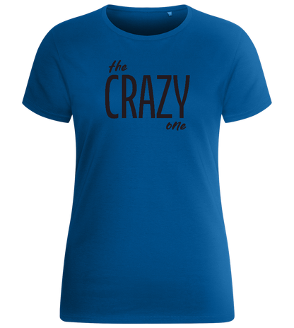 The Crazy One Design - Basic women's fitted t-shirt_ROYAL_front