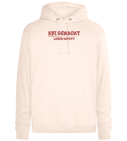 Abi Gemacht Leber Kaputt Design - Premium unisex hoodie_LIGHT PEACH ROSE_front