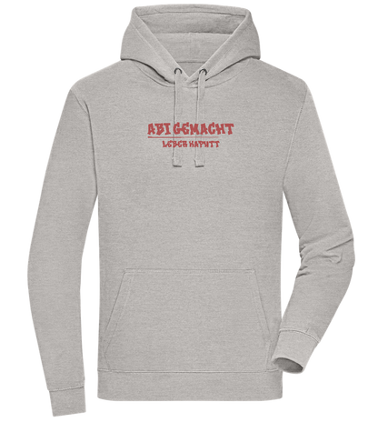 Abi Gemacht Leber Kaputt Design - Premium unisex hoodie_ORION GREY II_front