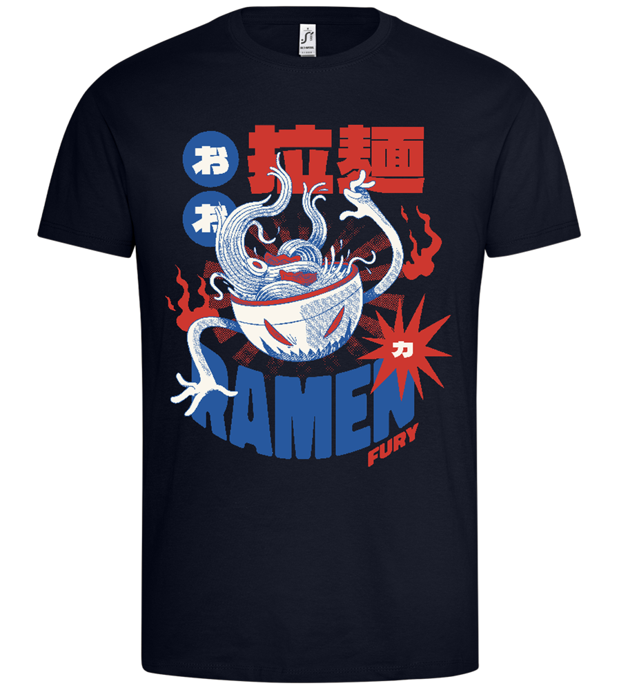 Ramen Monster Design - Premium men's t-shirt_FRENCH NAVY_front