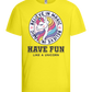 Believe in Magic Unicorn Design - Basic kids t-shirt_LEMON_front