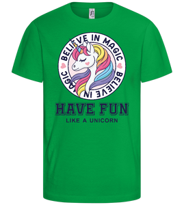 Believe in Magic Unicorn Design - Basic kids t-shirt