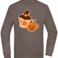 Spooky Pumpkin Spice Design - Comfort Essential Unisex Sweater_CHARCOAL CHIN_front