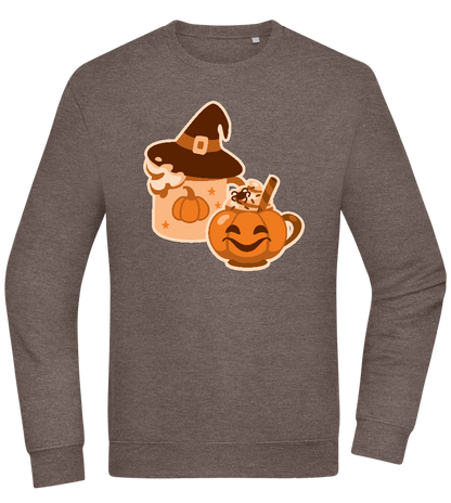 Spooky Pumpkin Spice Design - Comfort Essential Unisex Sweater_CHARCOAL CHIN_front