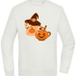 Spooky Pumpkin Spice Design - Comfort Essential Unisex Sweater_CREAMY GREEN_front