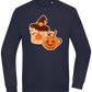 Spooky Pumpkin Spice Design - Comfort Essential Unisex Sweater_FRENCH NAVY_front
