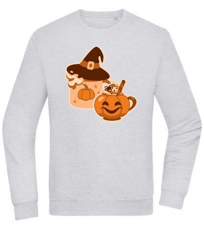 Spooky Pumpkin Spice Design - Comfort Essential Unisex Sweater_ORION GREY II_front