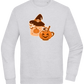 Spooky Pumpkin Spice Design - Comfort Essential Unisex Sweater_ORION GREY II_front