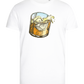 Whiskey Glass Design - Premium men's close fitting t-shirt_WHITE_front