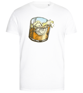 Whiskey Glass Design - Premium men's close fitting t-shirt