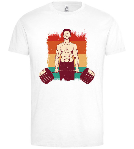 The Deadlift Grind Design - Premium men's t-shirt_WHITE_front