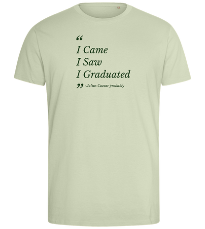 I Came I Saw I Graduated Design - Comfort men's fitted t-shirt_SILESTONE_front