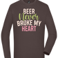 Never Broke My Heart Design - Comfort men's long sleeve t-shirt_DARK GRAY_front