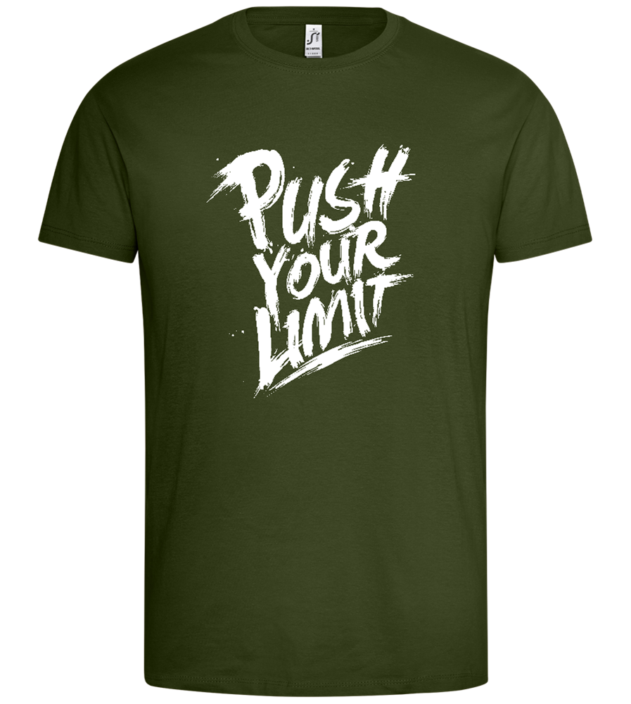 Push Your Limit Design - Premium men's t-shirt_ARMY_front