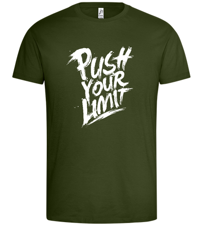 Push Your Limit Design - Premium men's t-shirt_ARMY_front