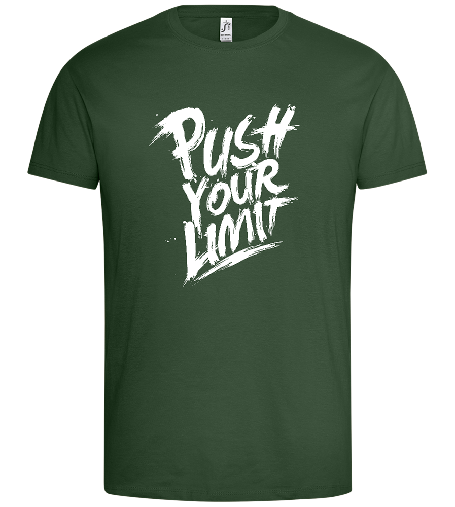 Push Your Limit Design - Premium men's t-shirt_GREEN BOTTLE_front