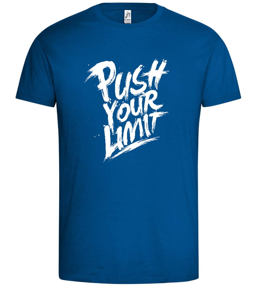 Push Your Limit Design - Premium men's t-shirt_ROYAL_front