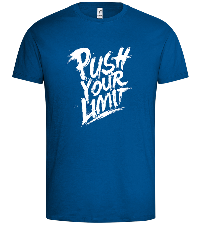 Push Your Limit Design - Premium men's t-shirt_ROYAL_front