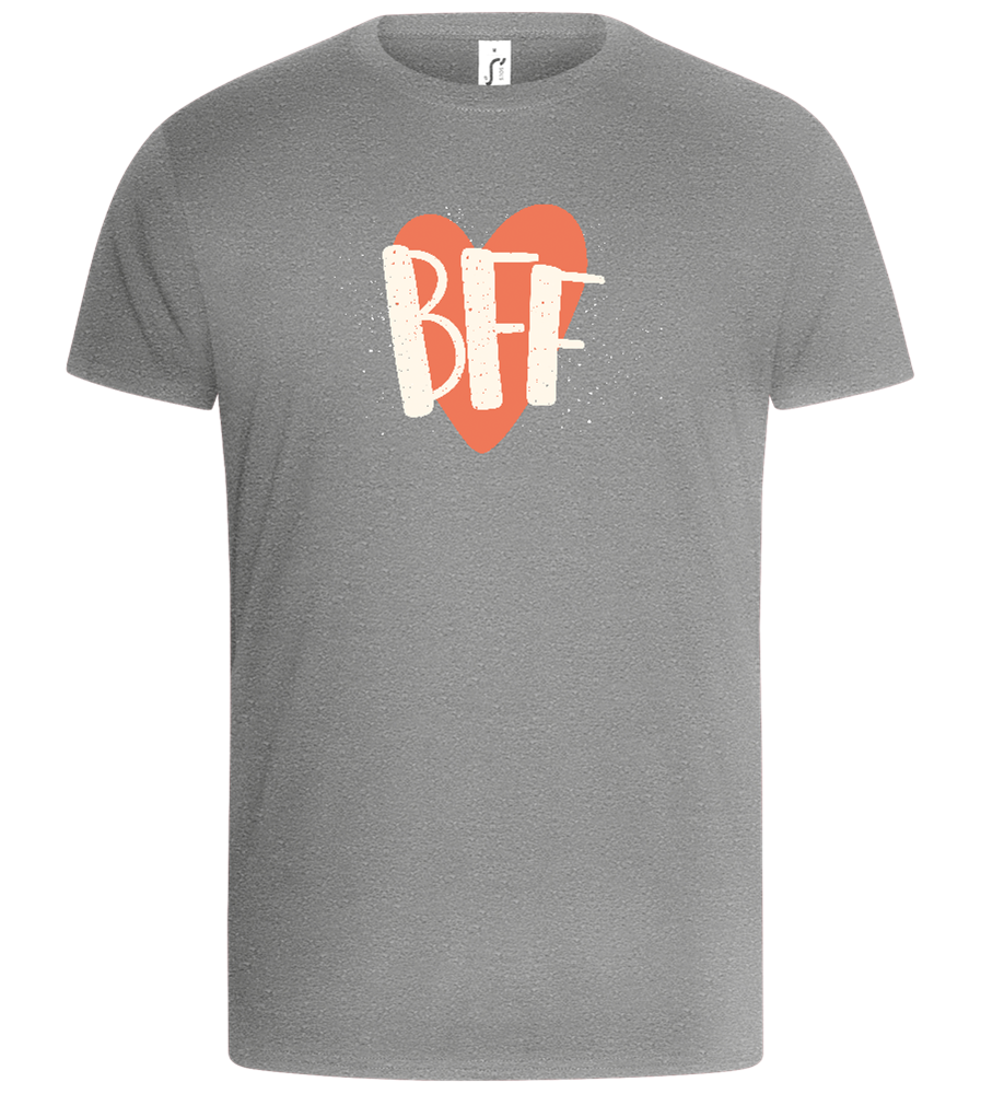 BFF Heart Design - Basic Unisex T-Shirt_ORION GREY_front