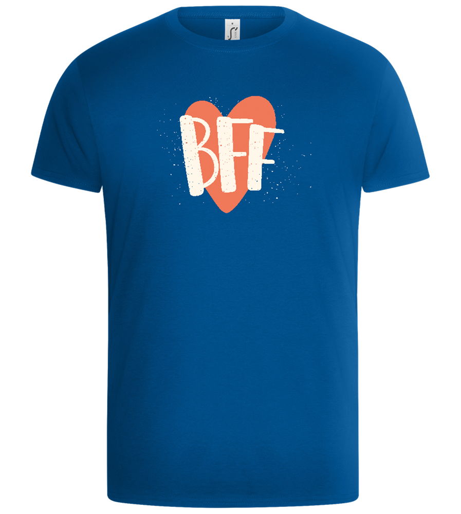 BFF Heart Design - Basic Unisex T-Shirt_ROYAL_front