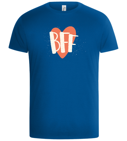 BFF Heart Design - Basic Unisex T-Shirt_ROYAL_front