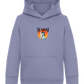 Senpai Sunset Design - Comfort Kids Hoodie_BLUE_front