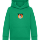 Senpai Sunset Design - Comfort Kids Hoodie_MEADOW GREEN_front