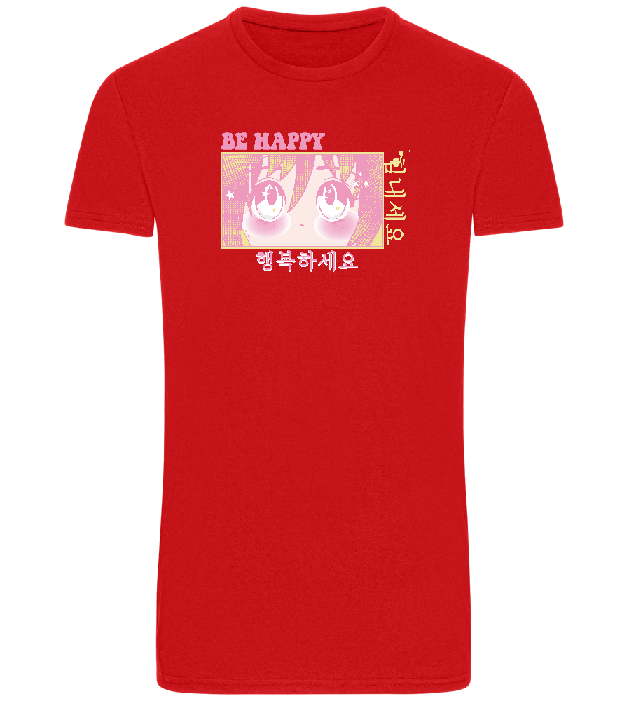 Be Happy Design - Basic Unisex T-Shirt_RED_front