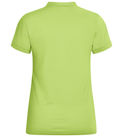 Just a Girl Who Loves Horses Design - Basic Women´s Poloshirt_GREEN APPLE_back