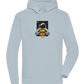 Spaceman Burger Design - Premium unisex hoodie_CREAMY BLUE_front