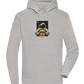 Spaceman Burger Design - Premium unisex hoodie_ORION GREY II_front