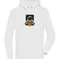 Spaceman Burger Design - Premium unisex hoodie_WHITE_front