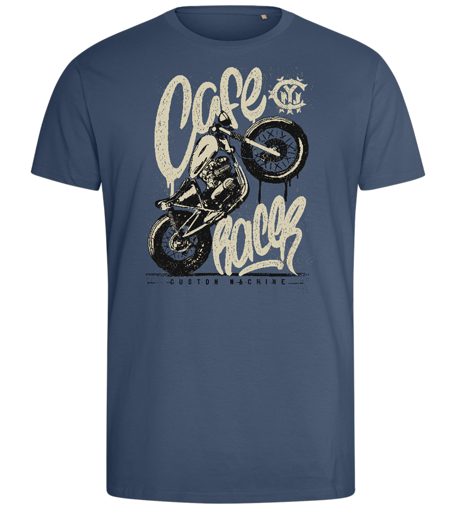 Custom Racer Machine Design - Comfort men's fitted t-shirt_DENIM_front