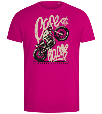 Custom Racer Machine Design - Comfort men's fitted t-shirt_FUCHSIA_front