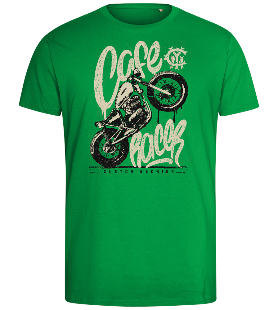 Custom Racer Machine Design - Comfort men's fitted t-shirt_MEADOW GREEN_front