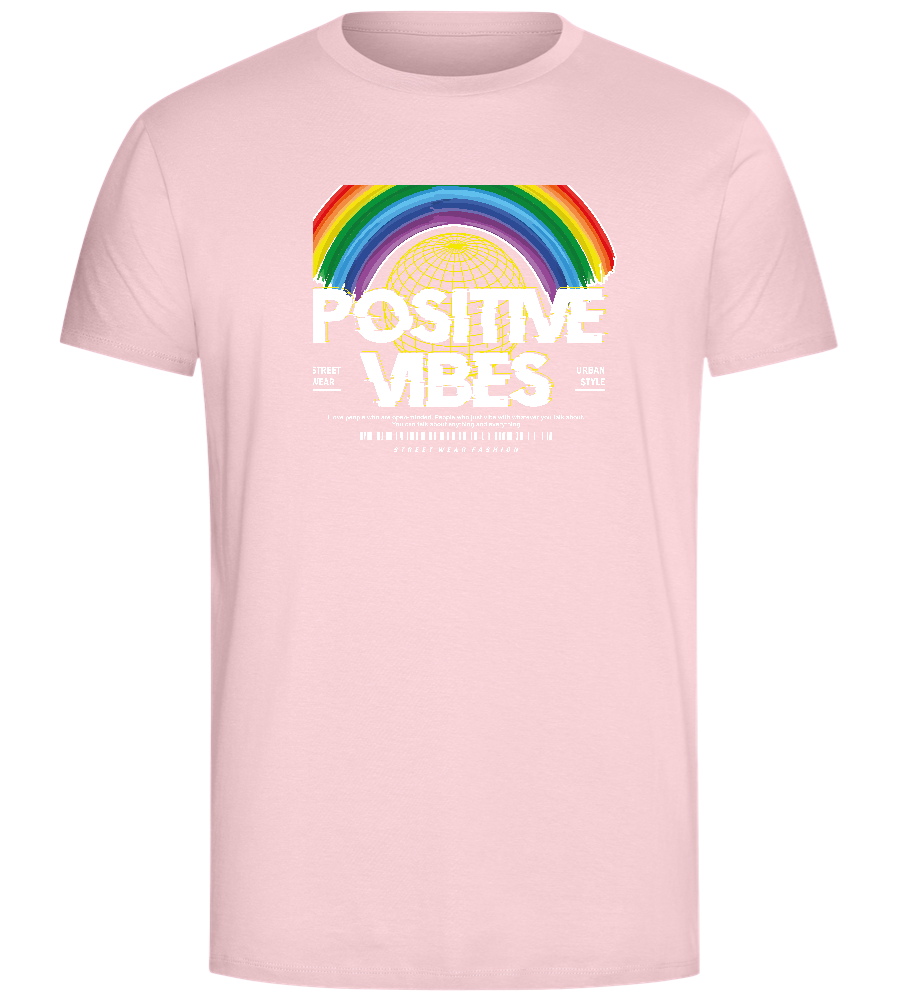 Positive Vibes Design - Comfort Unisex T-Shirt_CANDY PINK_front