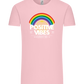 Positive Vibes Design - Comfort Unisex T-Shirt_CANDY PINK_front