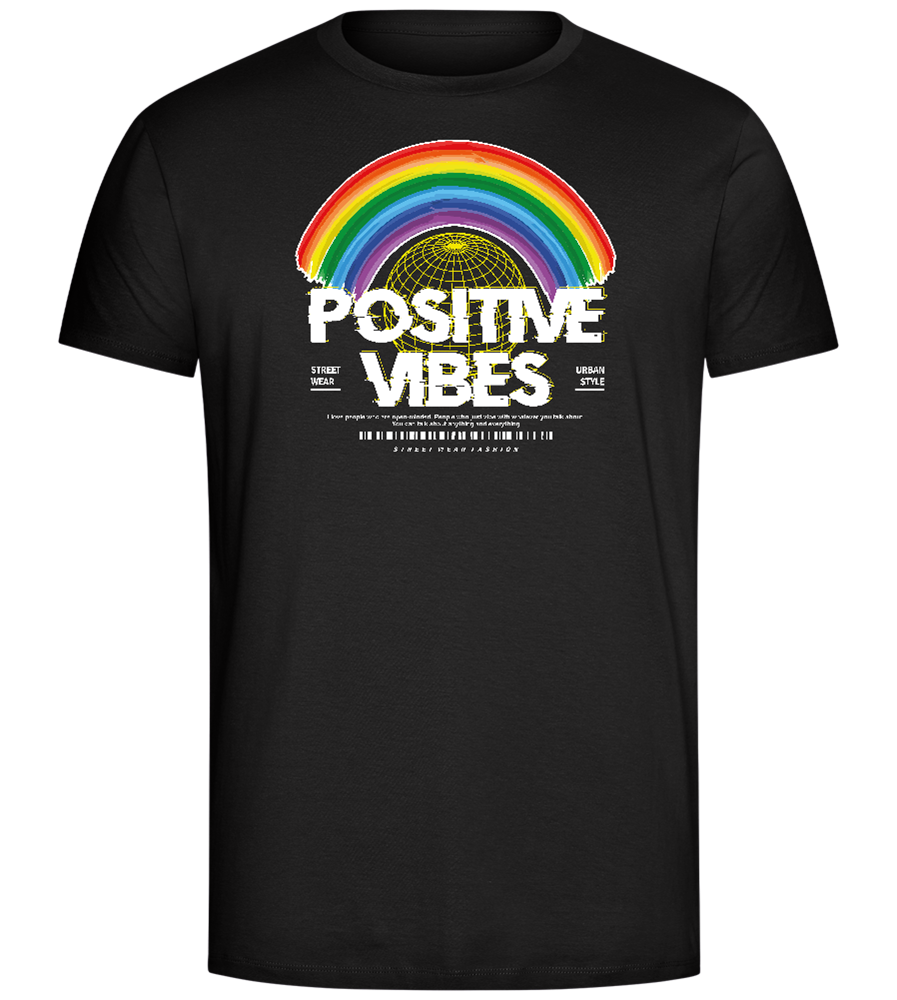 Positive Vibes Design - Comfort Unisex T-Shirt_DEEP BLACK_front