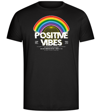 Positive Vibes Design - Comfort Unisex T-Shirt_DEEP BLACK_front