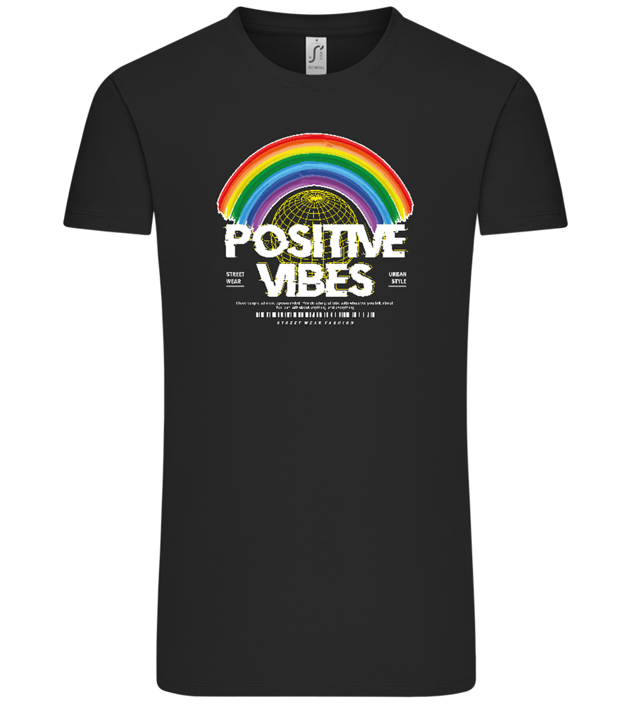 Positive Vibes Design - Comfort Unisex T-Shirt_DEEP BLACK_front