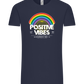 Positive Vibes Design - Comfort Unisex T-Shirt_FRENCH NAVY_front