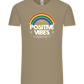 Positive Vibes Design - Comfort Unisex T-Shirt_KHAKI_front